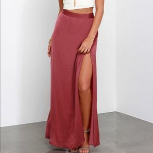Rust Colored Maxi skirt size small
